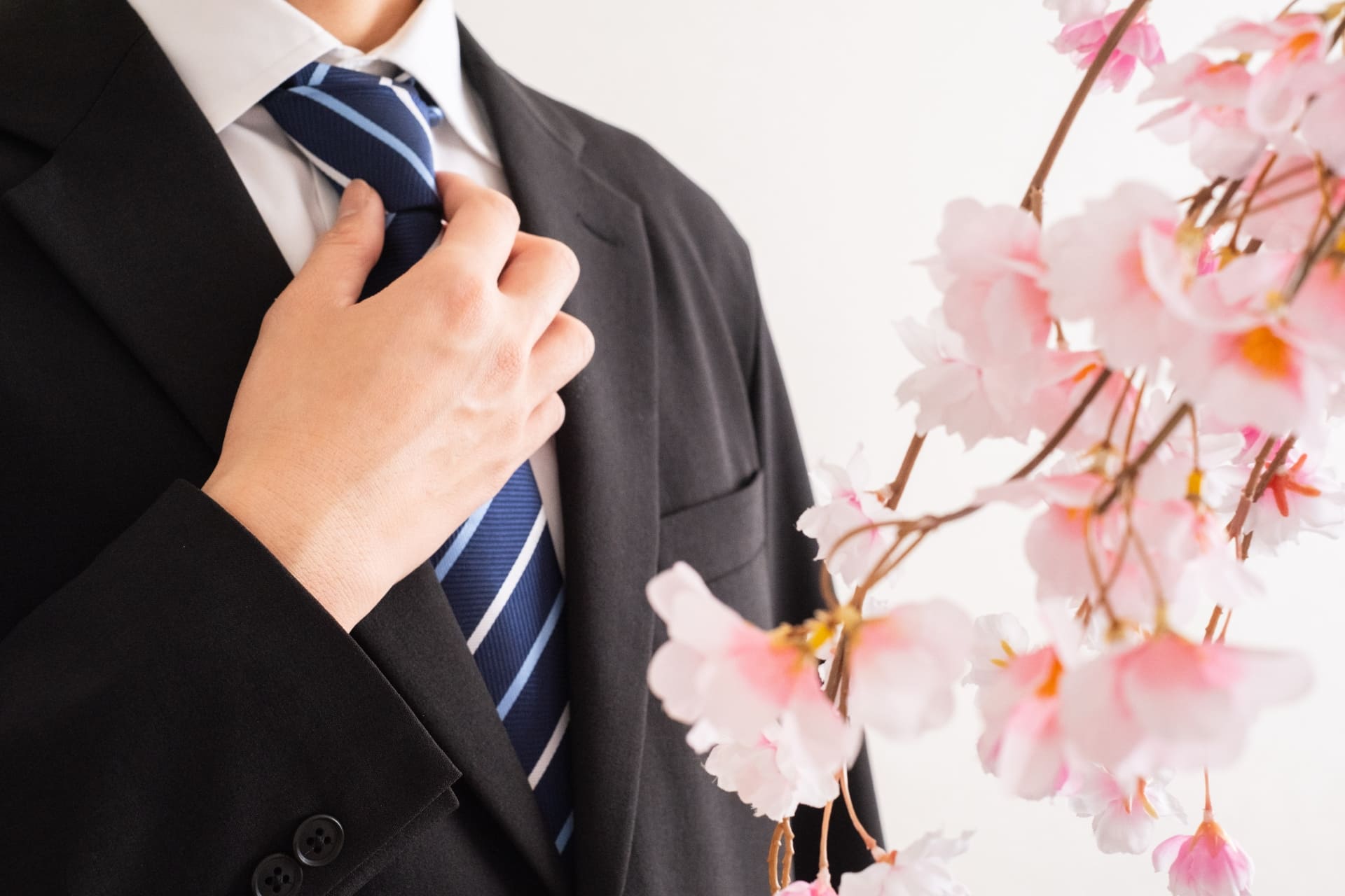 スーツ　桜